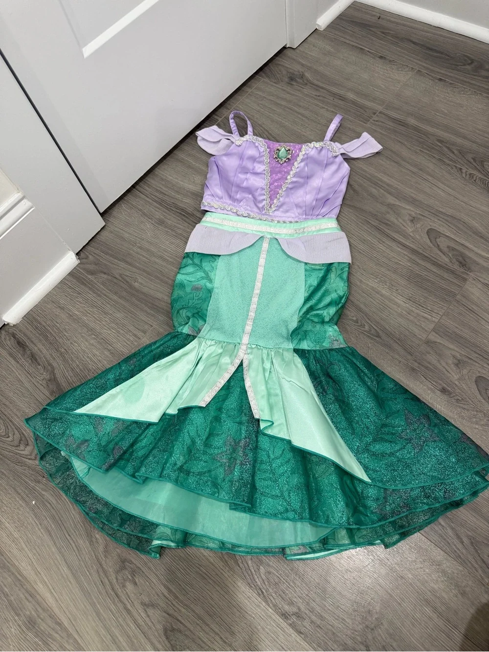 Disney Little Mermaid-Inspired Costume in Purple and Green